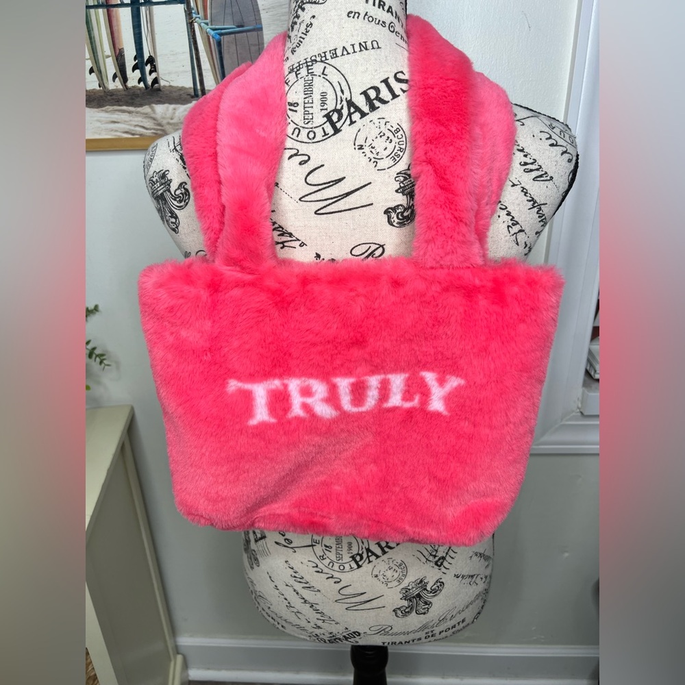 Truly Pink Fuzzy Bag